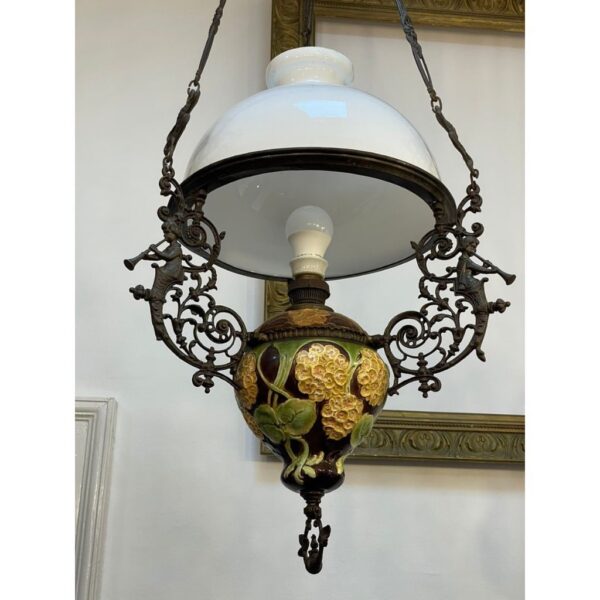 Majolica chandelier - Image 3