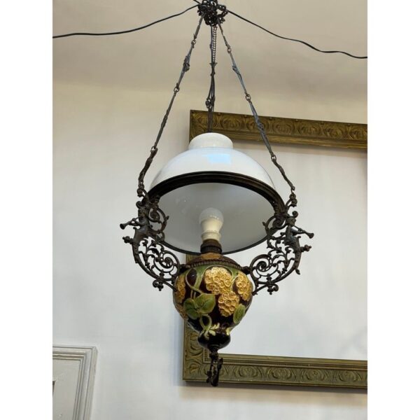 Majolica chandelier - Image 4