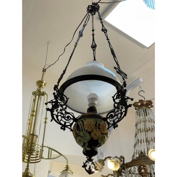 Majolica chandelier - Image 5