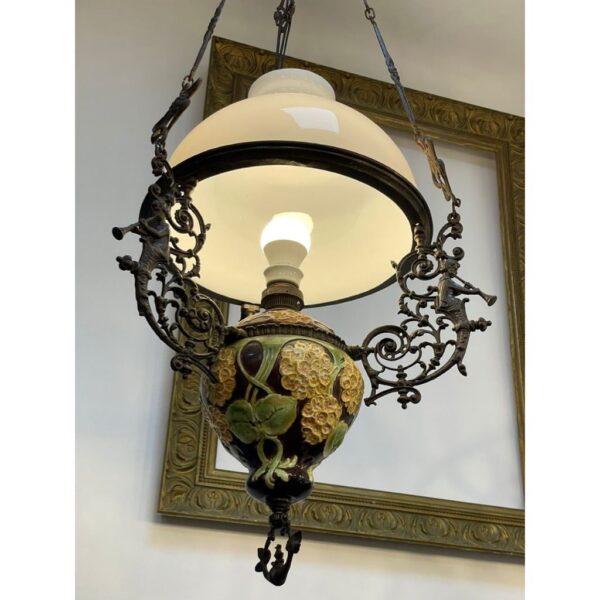 Majolica chandelier - Image 6