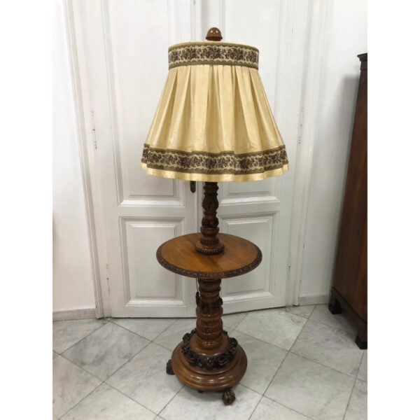 Wood carving floor lamp - Image 2
