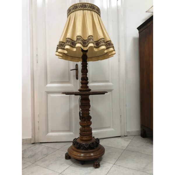 Wood carving floor lamp - Image 3