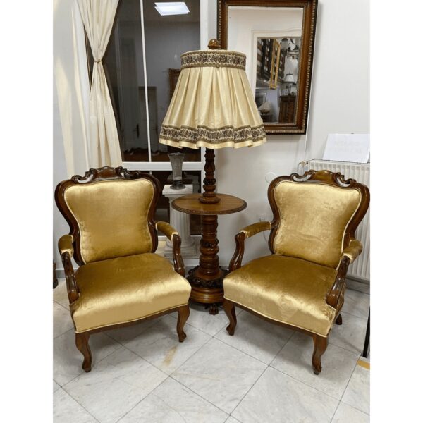 Wood carving floor lamp - Image 4